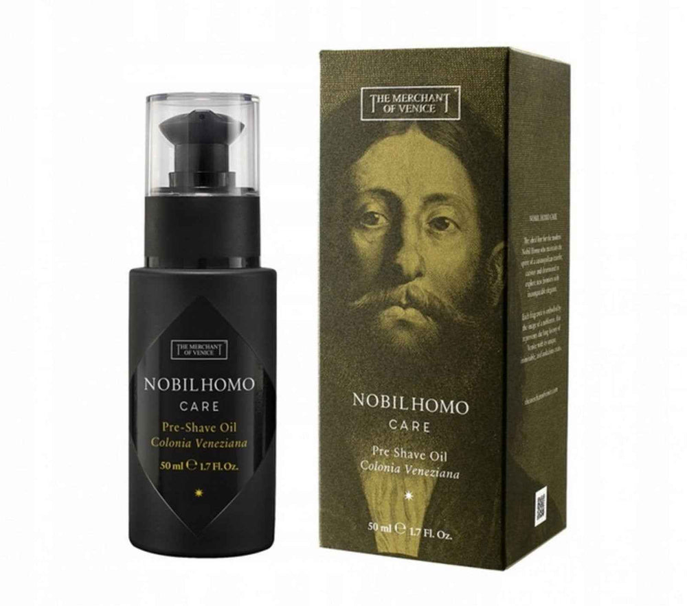 The Merchant Of Venice Nobil Homo Care Olive Oil Hydrating & Softening – Pre-Shaving Oil for Men, 50 ml