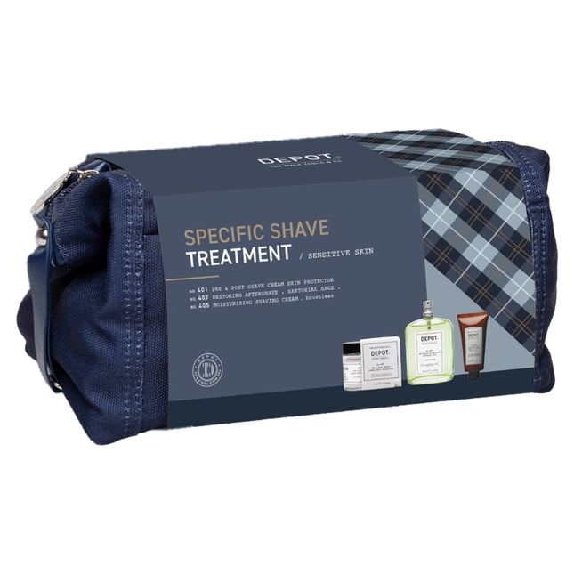Depot Set Depot: 400 Shave Specifics No. 401 Soothing – Pre & Post Shaving Cream for Men, 75 ml + 400 Shave Specifics No.…