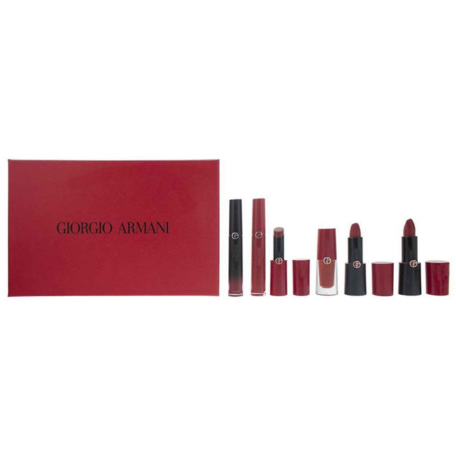 Giorgio Armani Set Giorgio Armani: Rouge d'Armani Matte – Cream Lipstick for Women, 400, Four Hundred, 4 g + Lip Maestro, Lip Stain, Liquid Lipstick, 400, 6.5 ml + Lip Magnet, Liquid Lipstick, 400, 3.9 ml + Ecstasy…