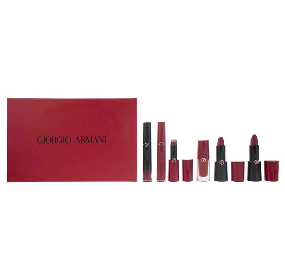 Giorgio Armani Set Giorgio Armani: Rouge d'Armani Matte – Cream Lipstick for Women, 400, Four Hundred, 4 g + Lip Maestro, Lip Stain, Liquid Lipstick, 400, 6.5 ml + Lip Magnet, Liquid Lipstick, 400, 3.9 ml + Ecstasy…
