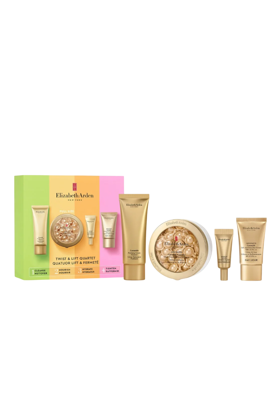 Elizabeth Arden Set Elizabeth Arden: Ceramide Eliminates Impurities – Cleansing Cream for Women, 50 ml + Advanced Ceramide, Restorative, Serum Capsules, For Face, 60 pcs + Ceramide, Retinol, Lift & Firm, Eye Cream, 5…