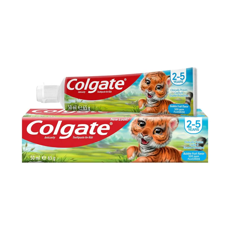 Colgate Toothpaste Bubble Fruit Kids 2-5 Years, 50 ml