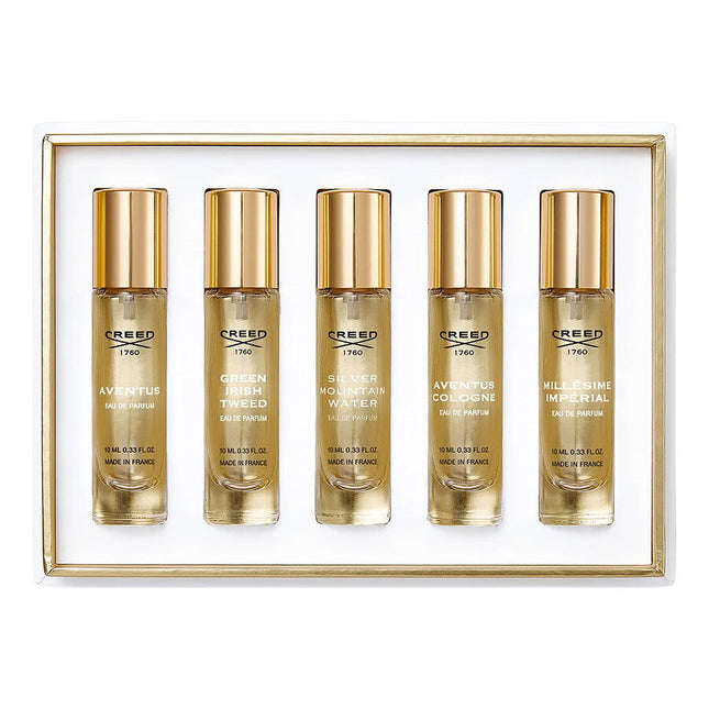 Creed Set Creed: Aventus – Eau de Parfum for Men, 10 ml + Green Irish Tweed, 10 ml + Silver Mountain Water, 10 ml + Aventus…