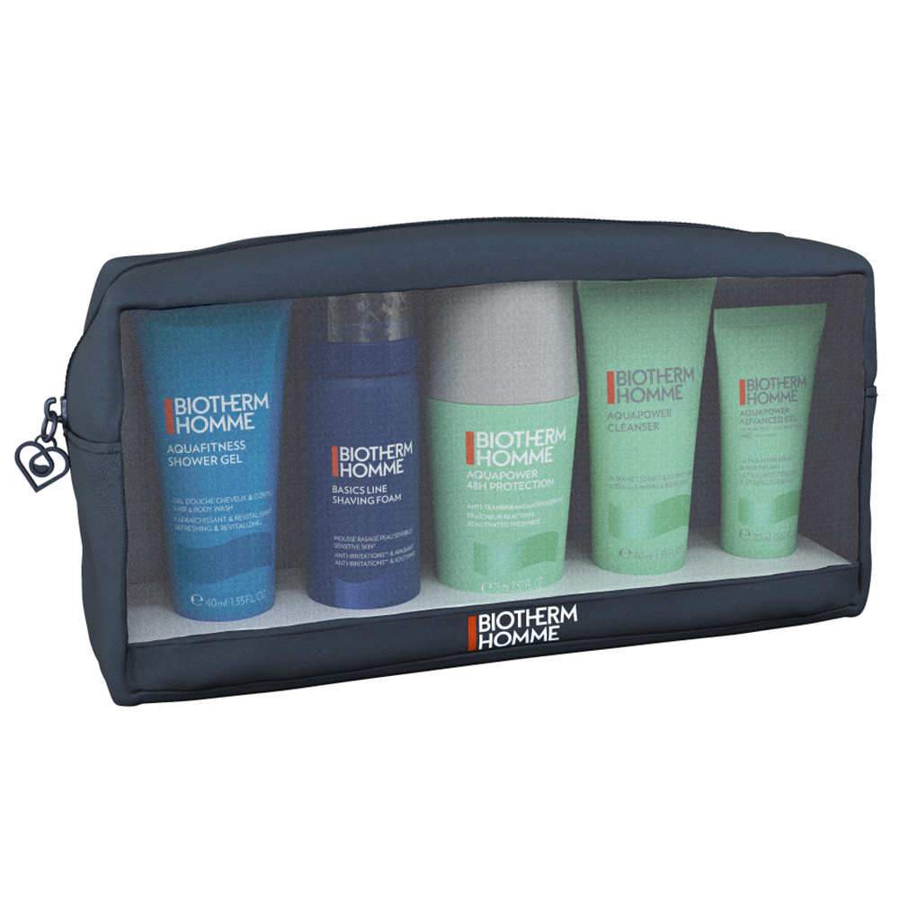 Biotherm Set Biotherm: Homme Shaving Foam 50 ml + Aquapower Eliminates Impurities – Cleansing Gel for Men, For Face, 40 ml…