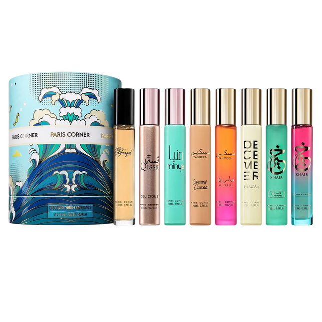 Paris Corner Set Paris Corner: Taskeen Marina – Eau de Parfum Unisex, 15 ml + Taskeen Caramel Cascade, 15 ml + December…