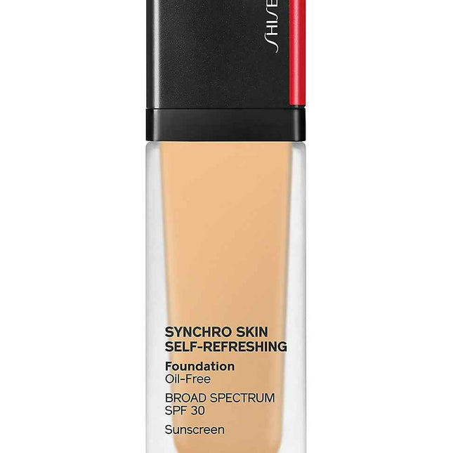 Shiseido Synchro Skin Self-Refreshing – Liquid Foundation for Women, 320, Pine, SPF30, 30 ml