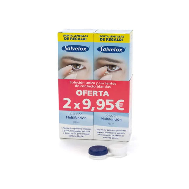 Salvelox Set Contact Lens Solution, 2x360 ml
