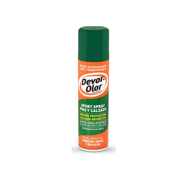 Devor OLOR Spray Sport Antitranspirante Pies y Calzado Unisex, 150 ml