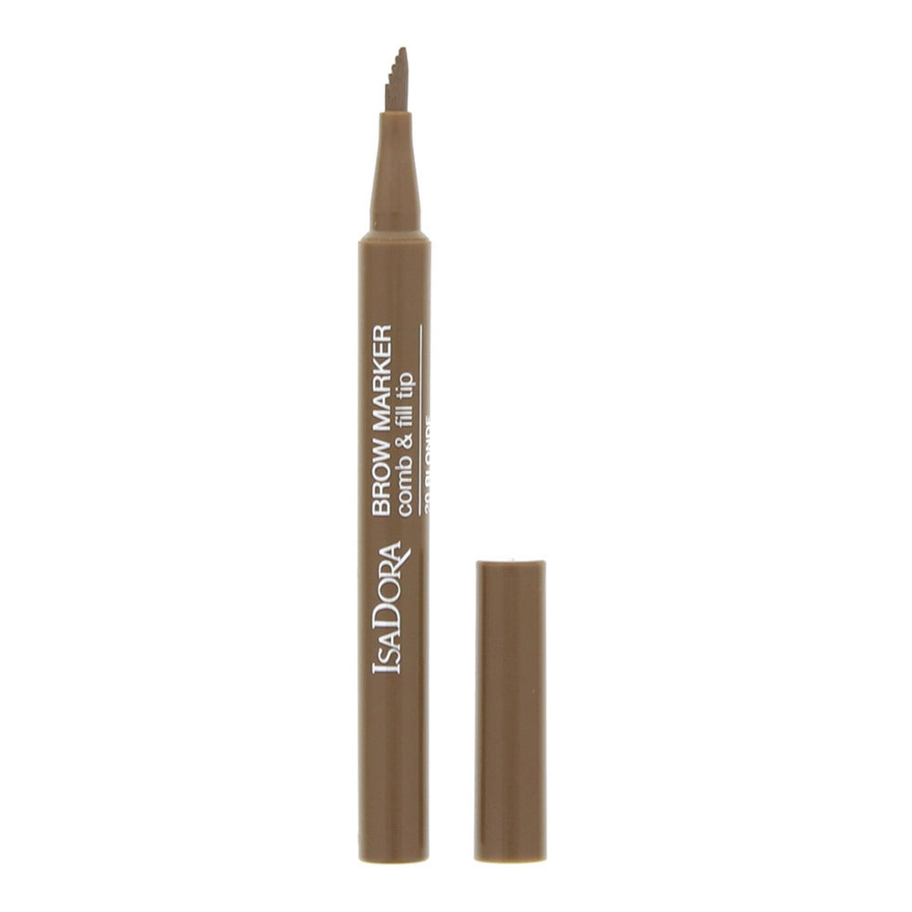 IsaDora Brow Marker – Eyebrow Liquid Liner for Women, 20, Blonde, 1 ml