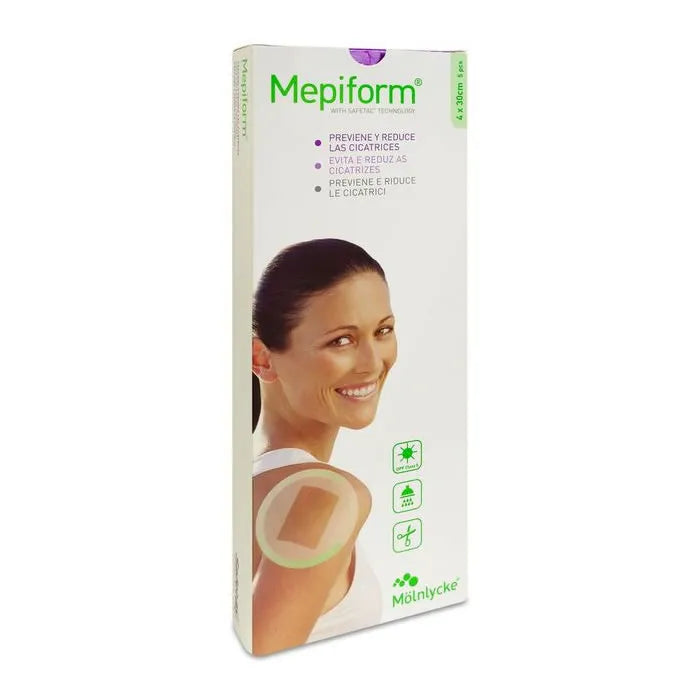 Mepiform Scar Reducer Silicone – Gel Sheets 4x30cm 5 Uts
