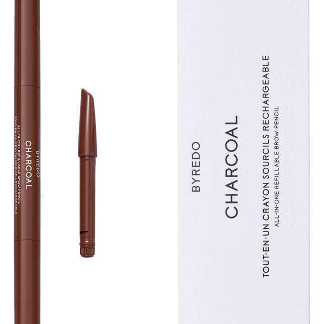 Byredo Set Duo Byredo All-In-One Brow Pencil – Eyebrow Cream Pencil & Brush 2-in-1 for Women, 04, Charcoal, 2 pcs, 0.25 g