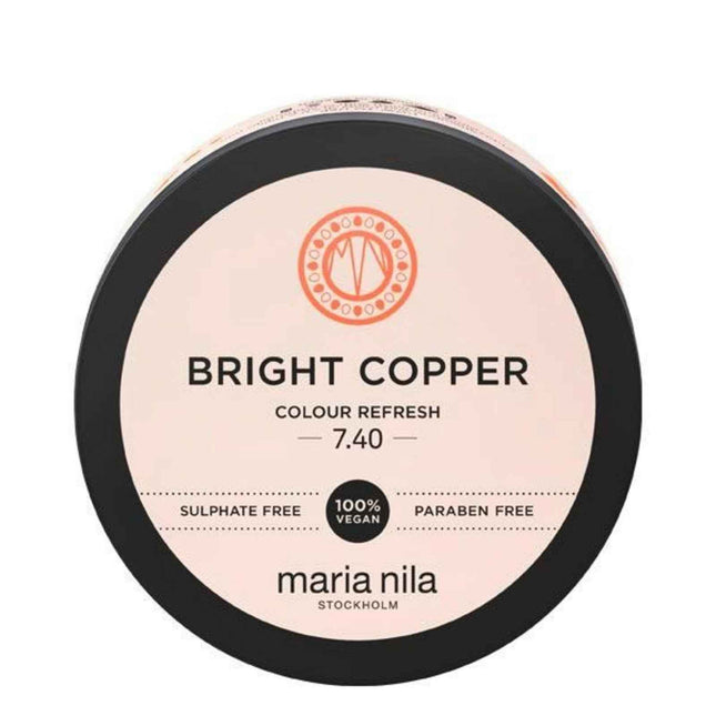 Maria Nila Colour Refresh – Hair Colouring Cream Mask for Women, Colour, 7.40 Bright Copper, 100 ml