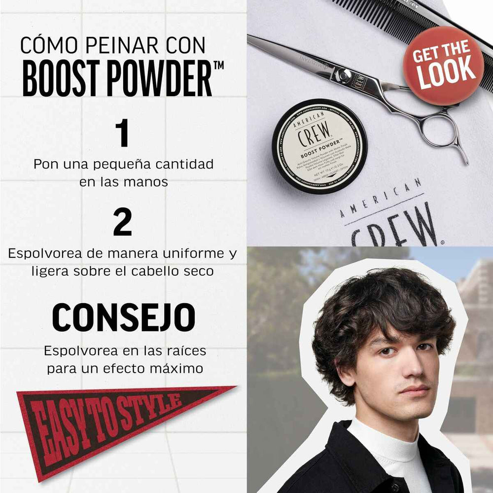 American CREW Boost Powder Hydro Matte Unisex, 20 g