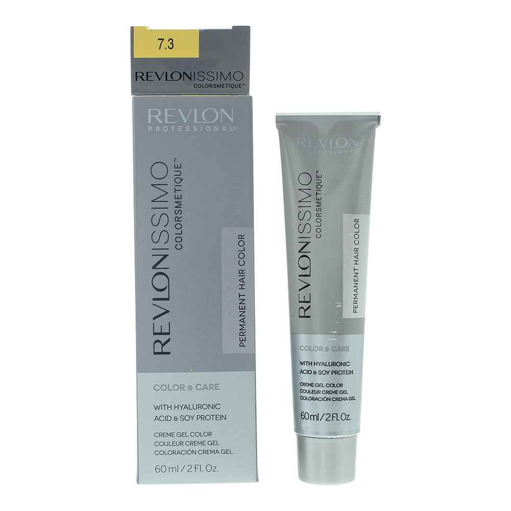 Revlon Revlonissimo Colorsmetique – Permanent Hair Dye for Women, 7.3 Golden BLonde, 60 ml
