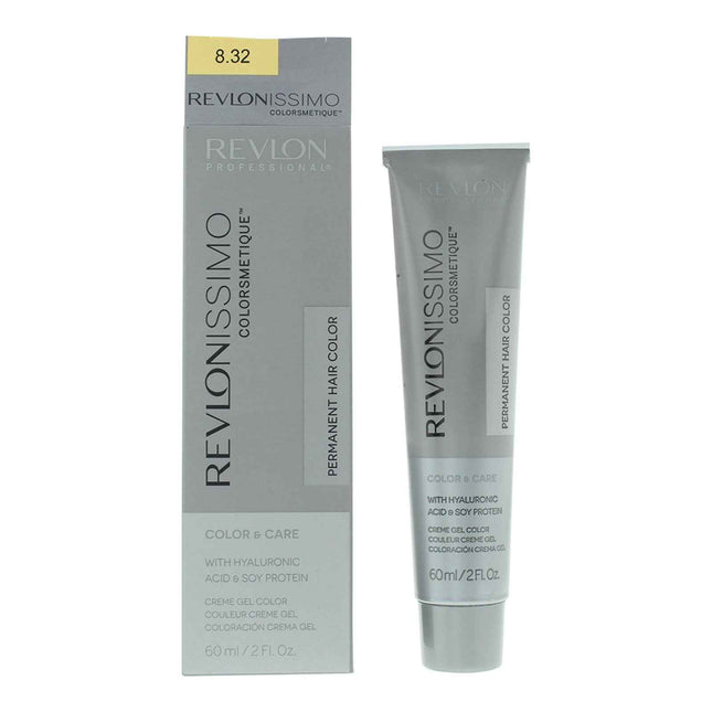 Revlon Revlonissimo Colorsmetique – Permanent Hair Dye for Women, 8.32 Light Golden Pearl Blonde, 60 ml