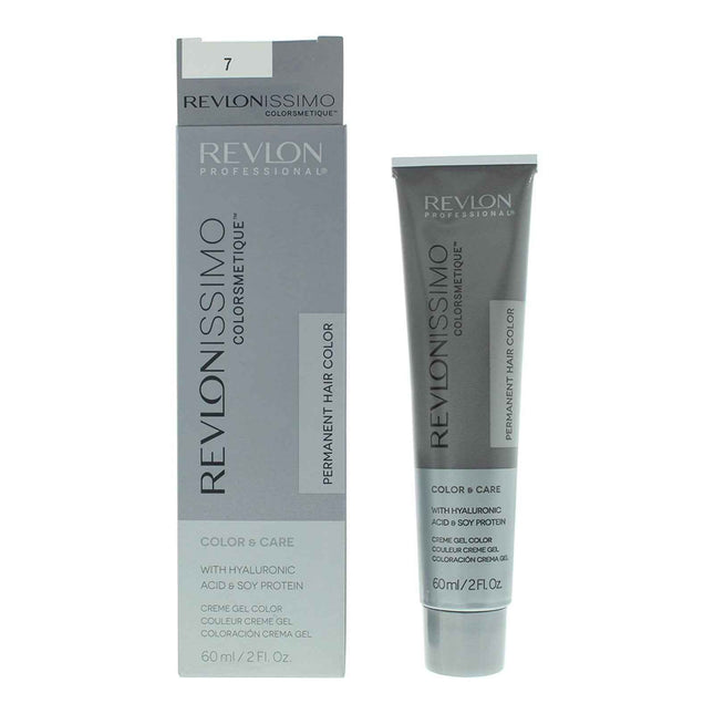 Revlon Revlonissimo Colorsmetique – Permanent Hair Dye for Women, 7 Medium Blonde, 60 ml