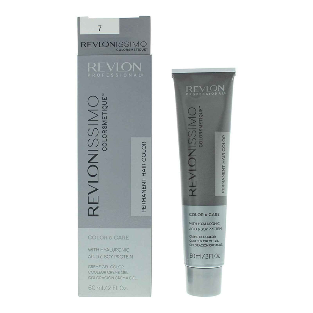 Revlon Revlonissimo Colorsmetique – Permanent Hair Dye for Women, 7 Medium Blonde, 60 ml