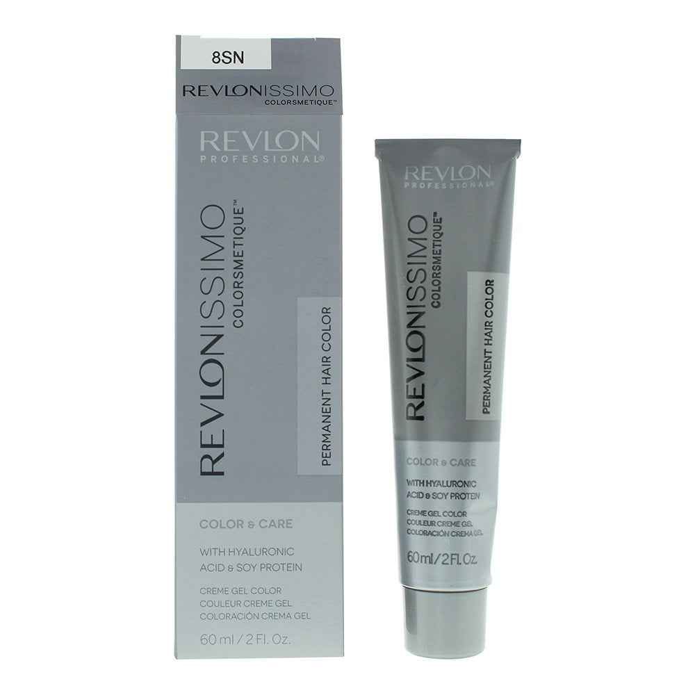 Revlon Revlonissimo Colorsmetique – Permanent Hair Dye for Women, 8SN Light Blonde, 60 ml