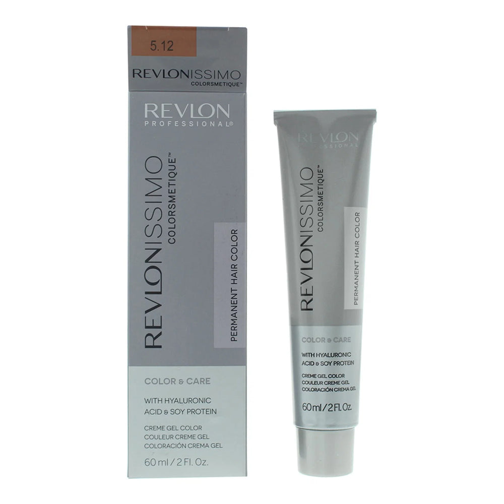 Revlon Revlonissimo Colorsmetique – Permanent Hair Dye for Women, 5.12 Light Pearly Brown, 60 ml