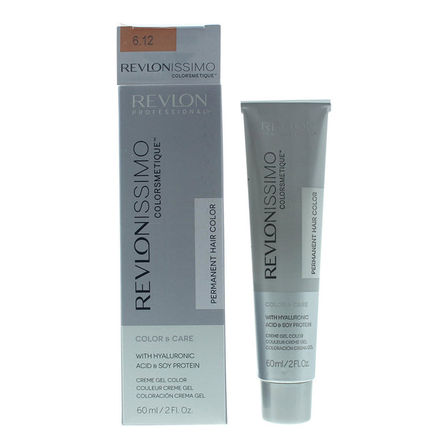 Revlon Revlonissimo Colorsmetique – Permanent Hair Dye for Women, 6.12 Dark Pearly Blonde, 60 ml