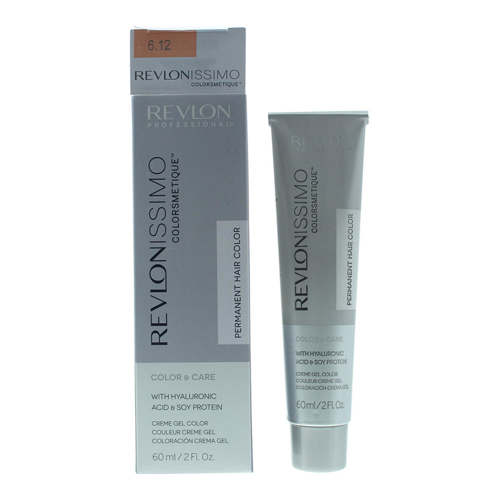 Revlon Revlonissimo Colorsmetique – Permanent Hair Dye for Women, 6.12 Dark Pearly Blonde, 60 ml