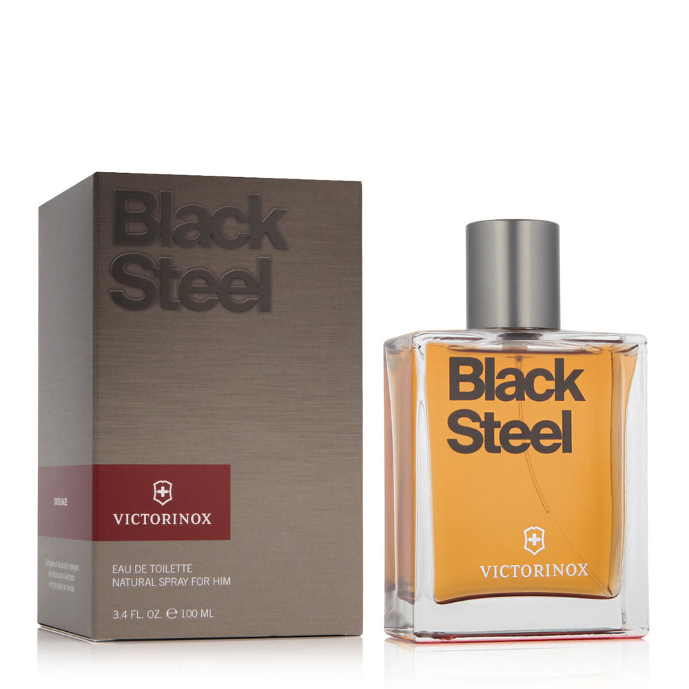 Swiss Army Victorinox Black Steel – Eau de Toilette for Men, 100 ml