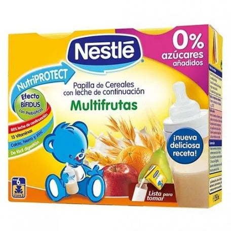 Nestle Nestlé Milk and Cereals Multifruit, 2x 250 ml