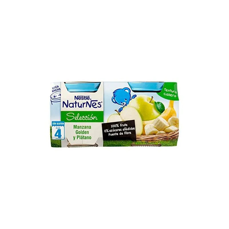 Nestle Naturnes Golden Apple and Banana Puree 200 g, 200 g