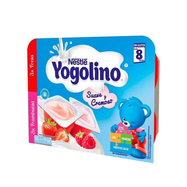 Nestle Nestlé Yogolino Strawberry and Raspberry, 6x60 g