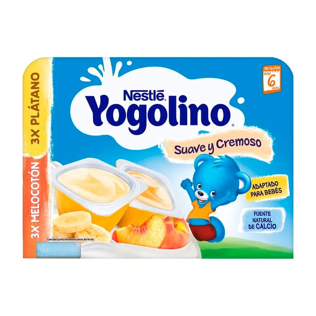 Nestle Nestlé Yogolino Banana and Peach, 6x60 g