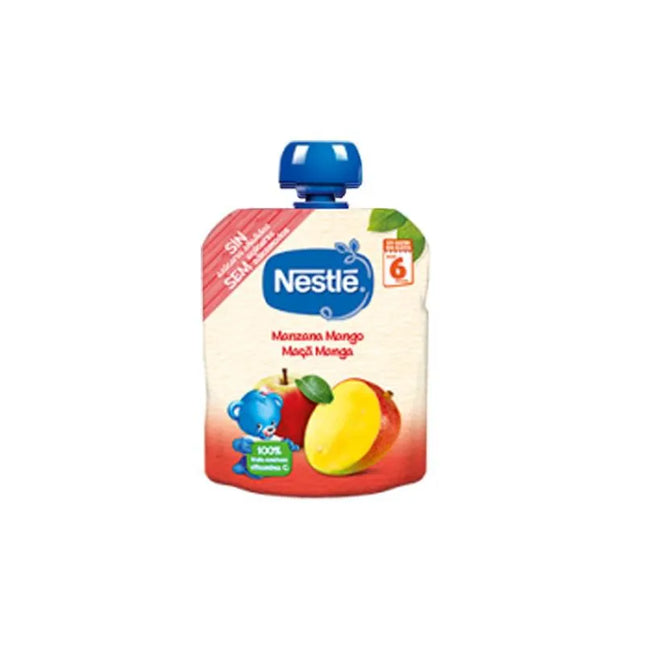 Nestle Nestlé Bolsita Manzana y Mango 6m, 90 g