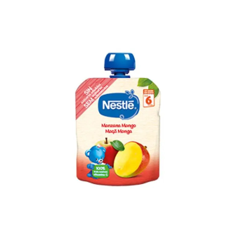 Nestle Nestlé Bolsita Manzana y Mango 6m, 90 g