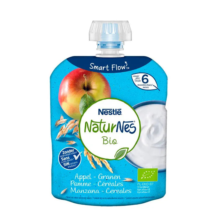 Naturnes Bio Dairy Apple and Cereals, 90 g
