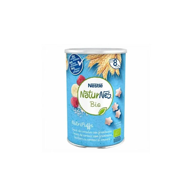 Nestle Nestlé Naturnes Bio Nutripuffs Snack Cereales Con Frambuesa, 35 g