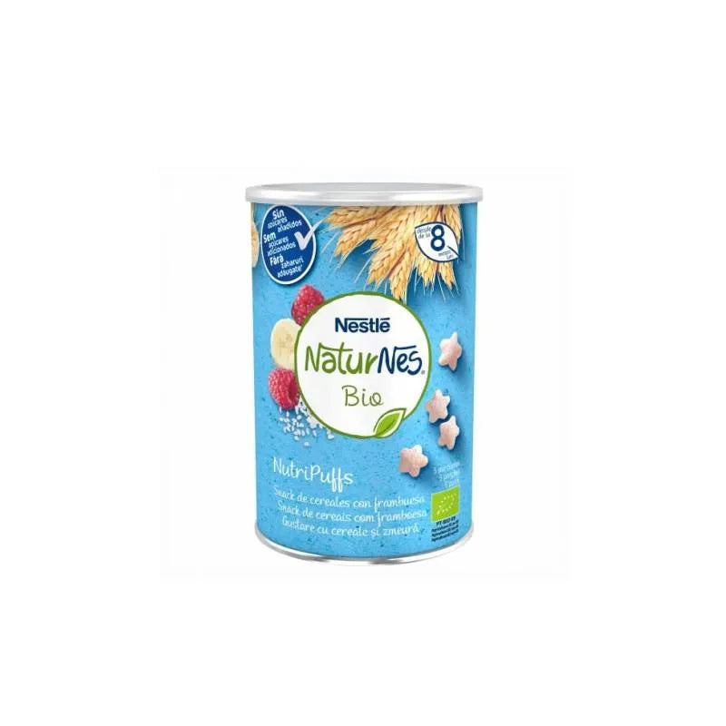 Nestle Nestlé Naturnes Bio Nutripuffs Snack Cereales Con Frambuesa, 35 g