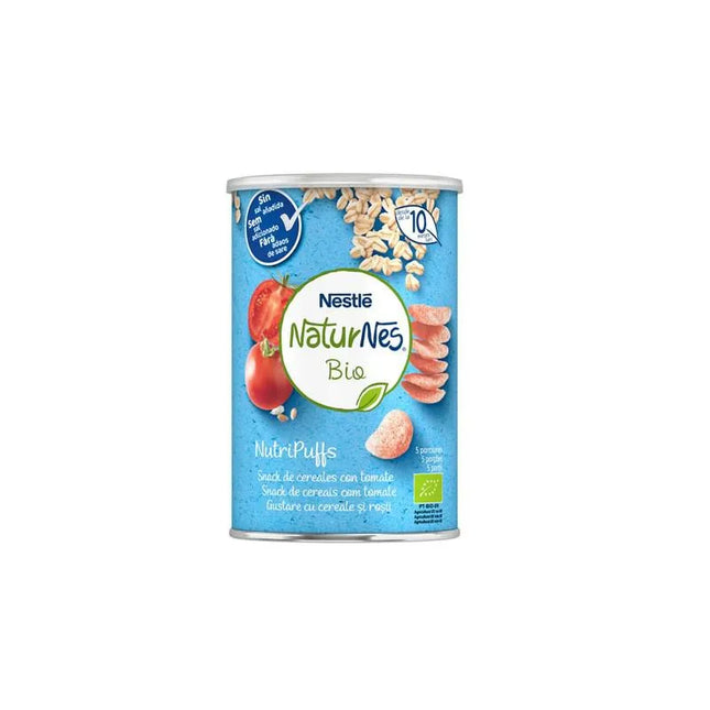 Nestle Nestlé Naturnes Bio Nutripuffs Snack Cereales Con Tomate 10m, 35 g