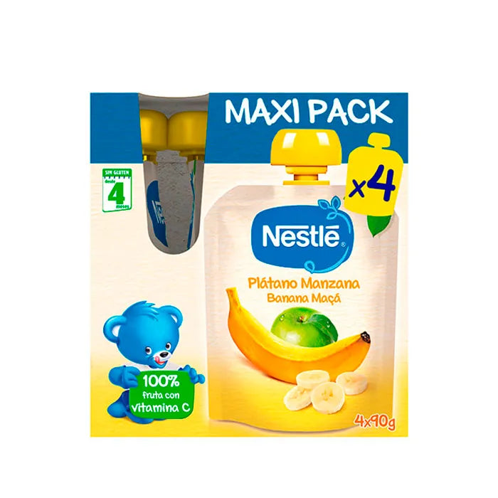 Nestle Nestlé Banana Apple Sachet, 4x90 g