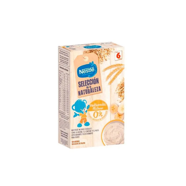 Nestle Nestlé Selección Naturaleza Multicereales y Plátano 6m, 330 g