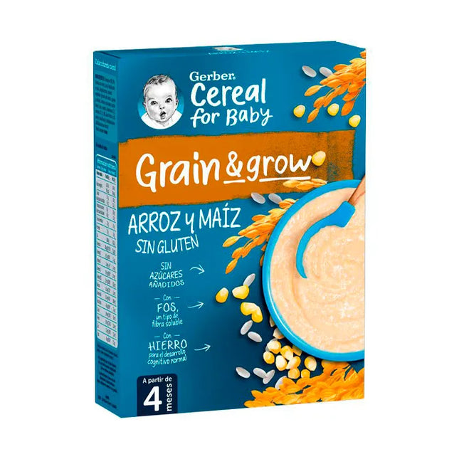 Gerber Papilla Rice and Corn Gluten Free, 250 g