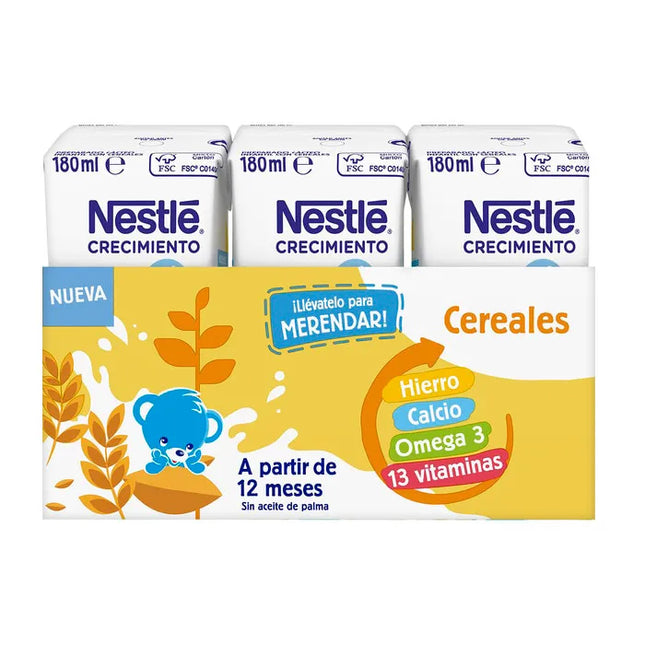 Nestle Nestlé Growth Milk 1+ Cereal, 3x180 ml