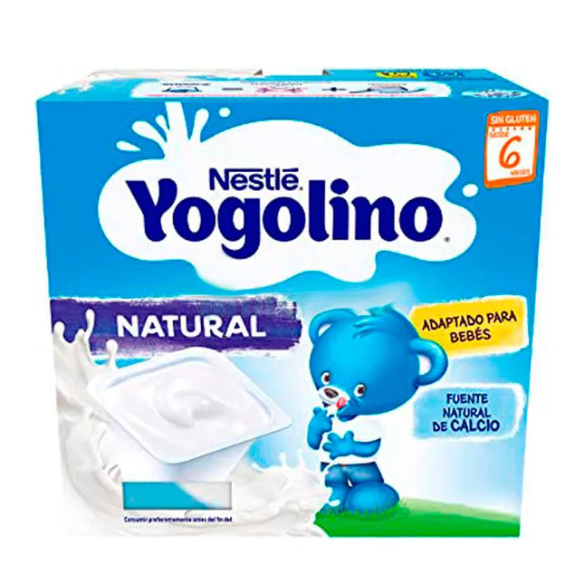 Nestle Nestlé Yogolino Natural Sugar Free, 4x100 g