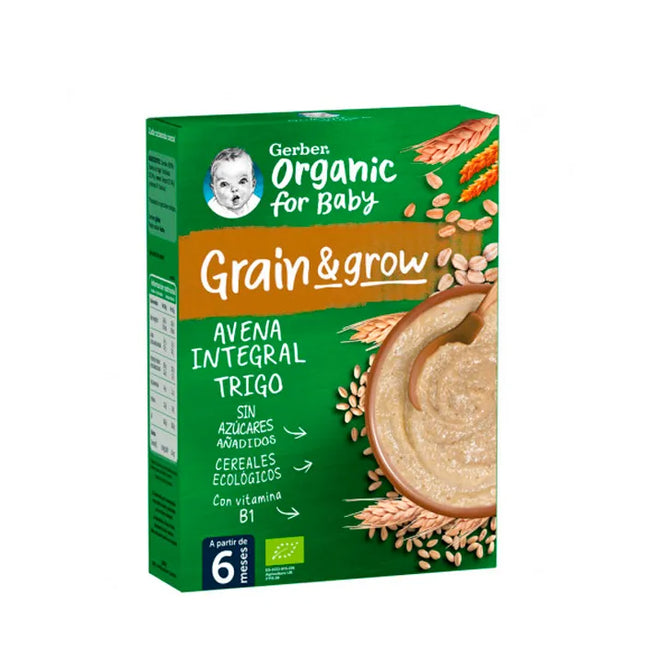 Gerber Wholegrain Oatmeal and Wheat Porridge, 250 g