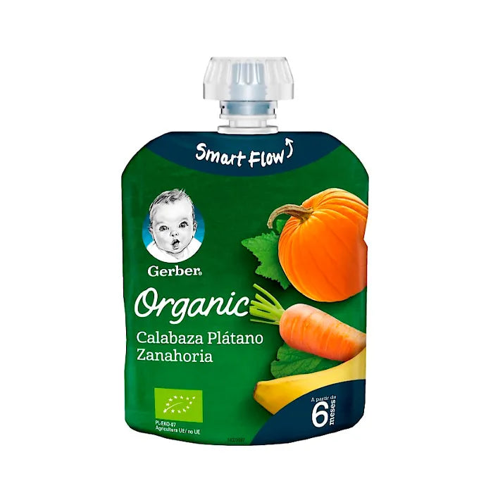Gerber Organic Pumpkin Banana Carrot, 90 g