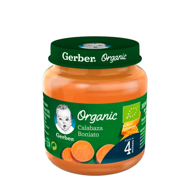 Gerber Organic Pumpkin and Sweet Potato, 125 g