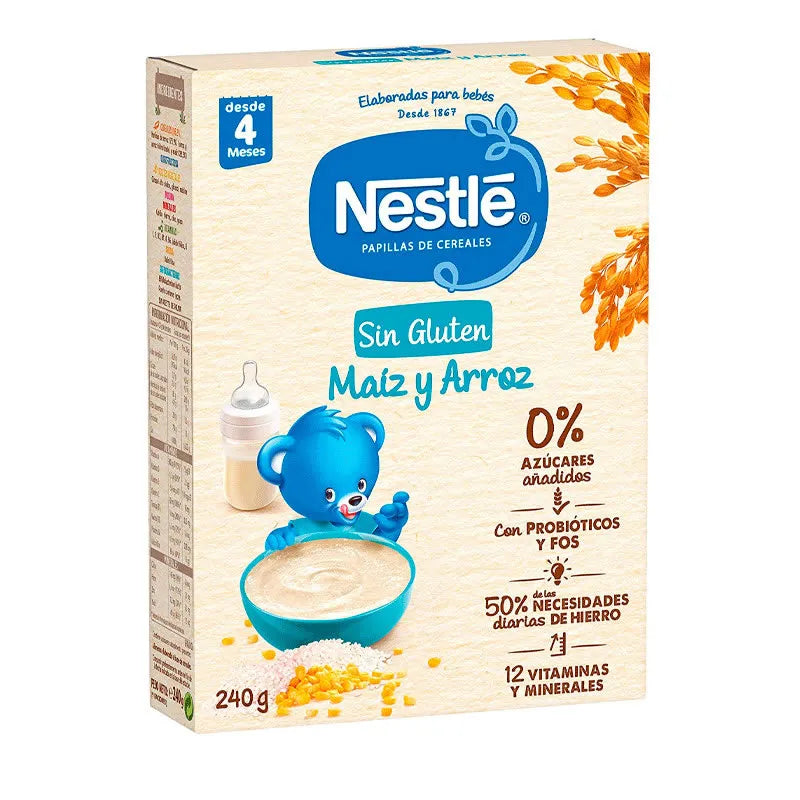 Nestle Papilla Gluten Free Corn & Rice Unisex, 240 g