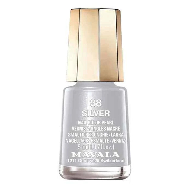 Mavala Nail Polish 38 Silver Unisex, 5 ml