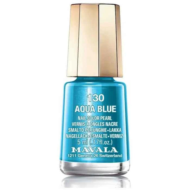 Mavala Nail Polish 130 Aqua Blue Unisex, 5 ml