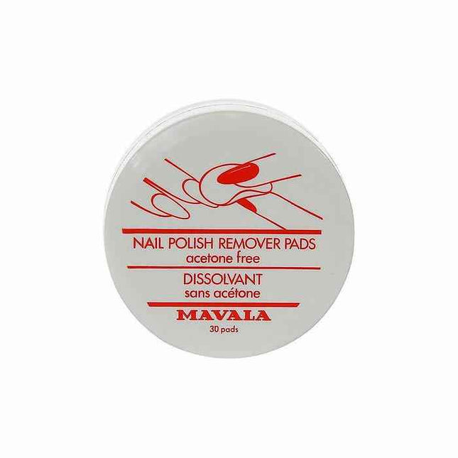 Mavala Nail Polish Remover Pads Unisex, 30 Units