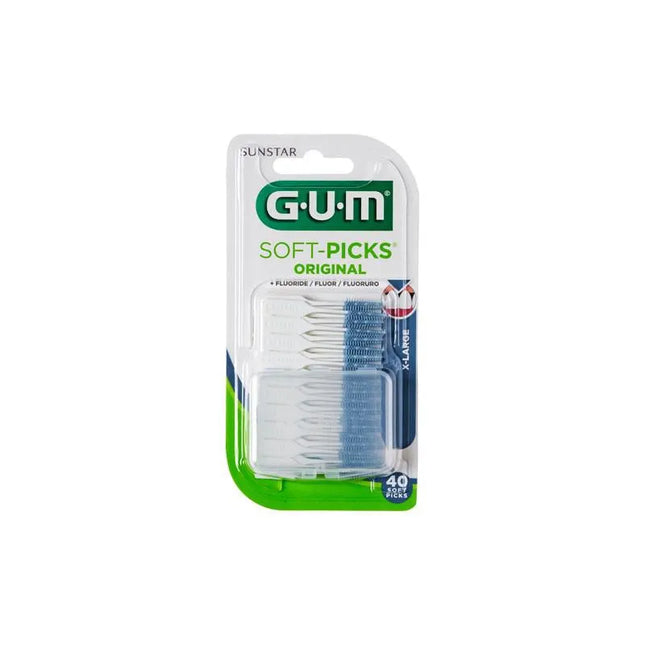 GUM Soft-Picks Filamentos Goma X-Large, 40 Units