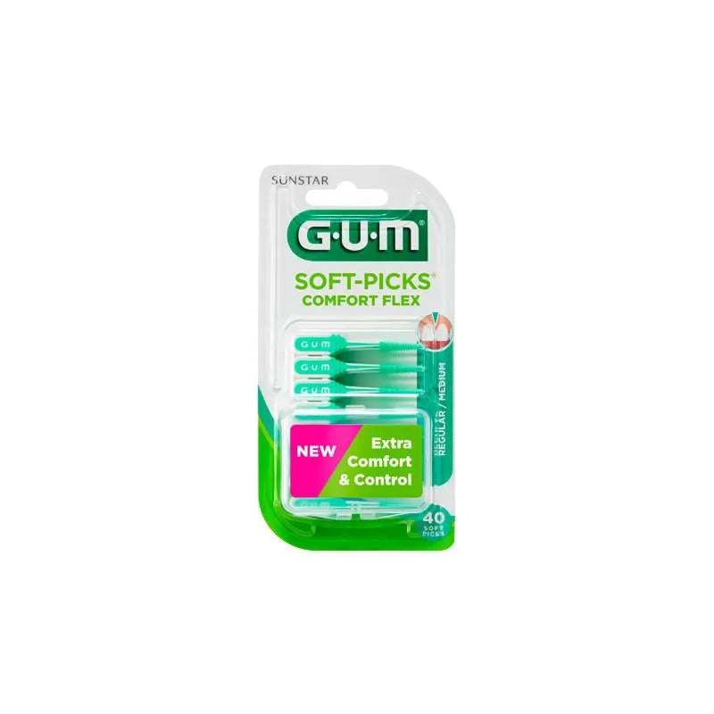 GUM Soft Picks Comfort Flex Flex Sticks Box Of 40